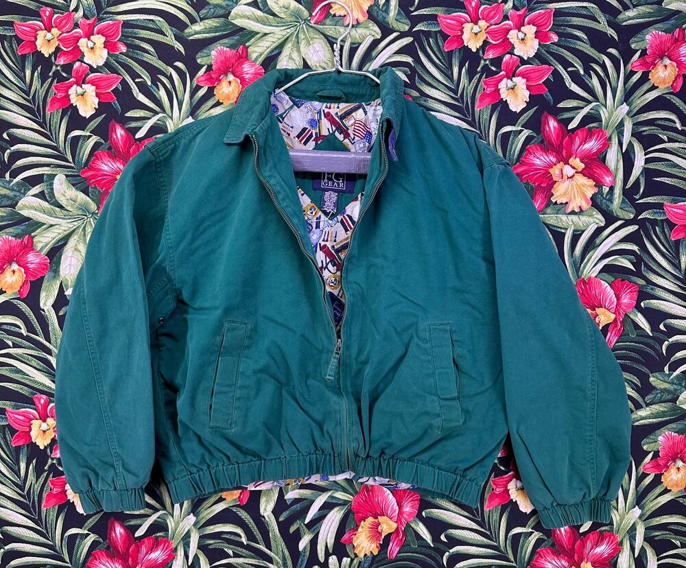 Vintage Field Gear Green Classic golf Lining Jacket Size M